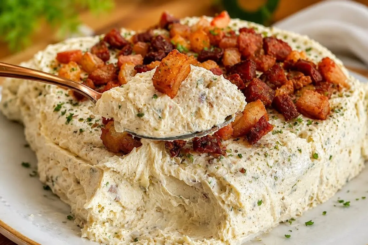 Patê de bacon com cebola caramelizada super cremoso e rápido