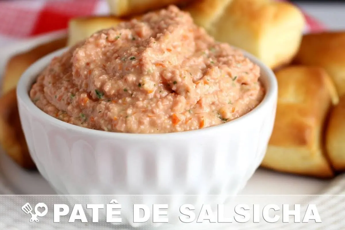 Patê de salsicha super fácil e cremoso para acompanhar seu l