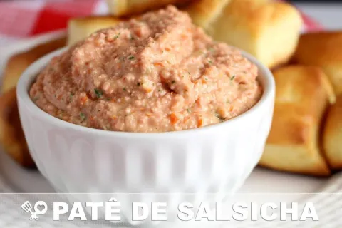 Patê de salsicha super fácil e cremoso para acompanhar seu l