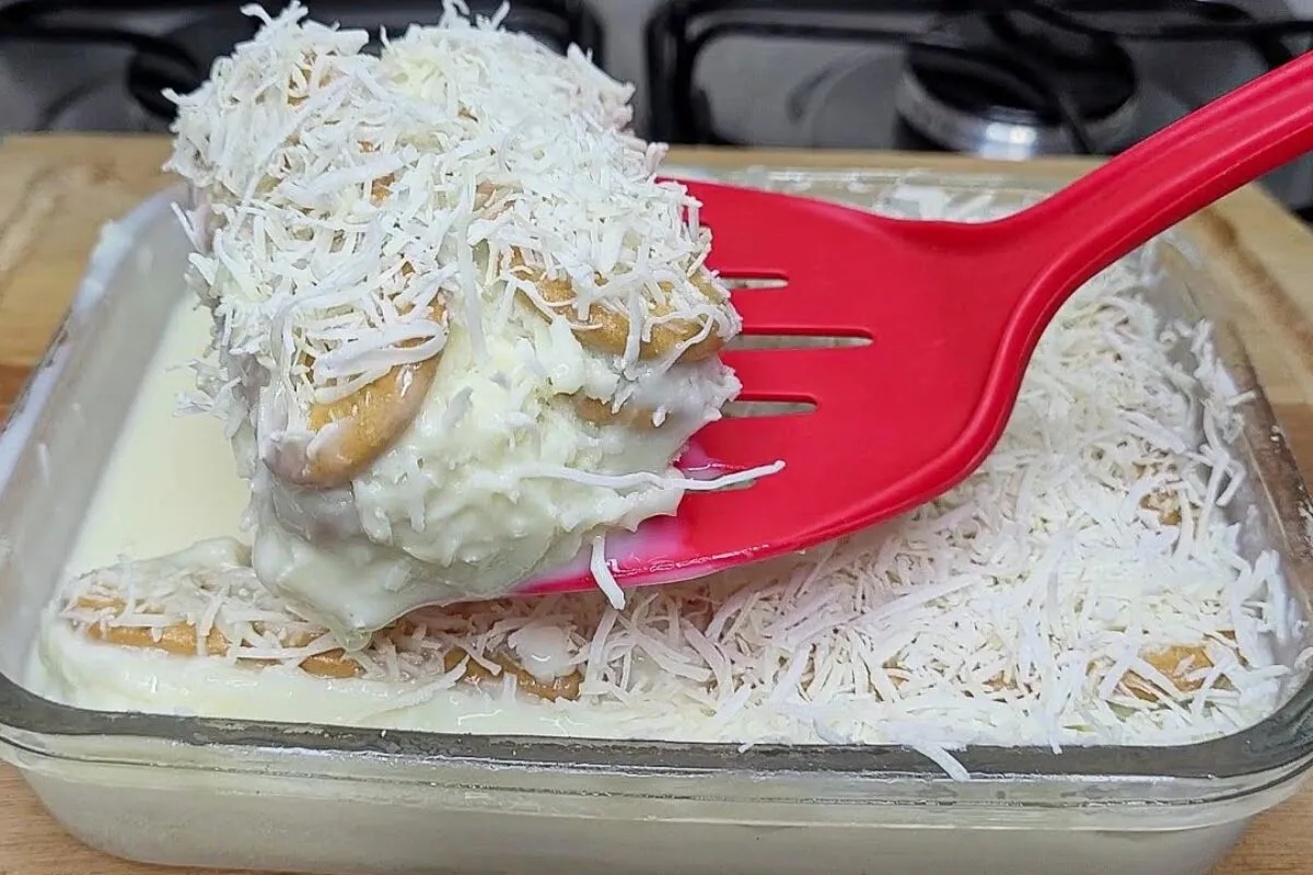 Pavê com coco prático de fazer e com aquele sabor irresistív