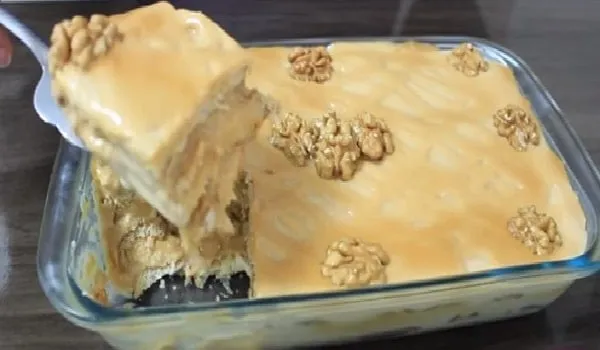 Pavê de Doce de Leite com Nozes