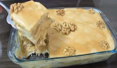 Pavê de Doce de Leite com Nozes