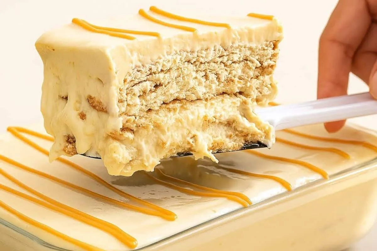 Pavê de doce de leite que não vai ao fogo: basta bater e gel