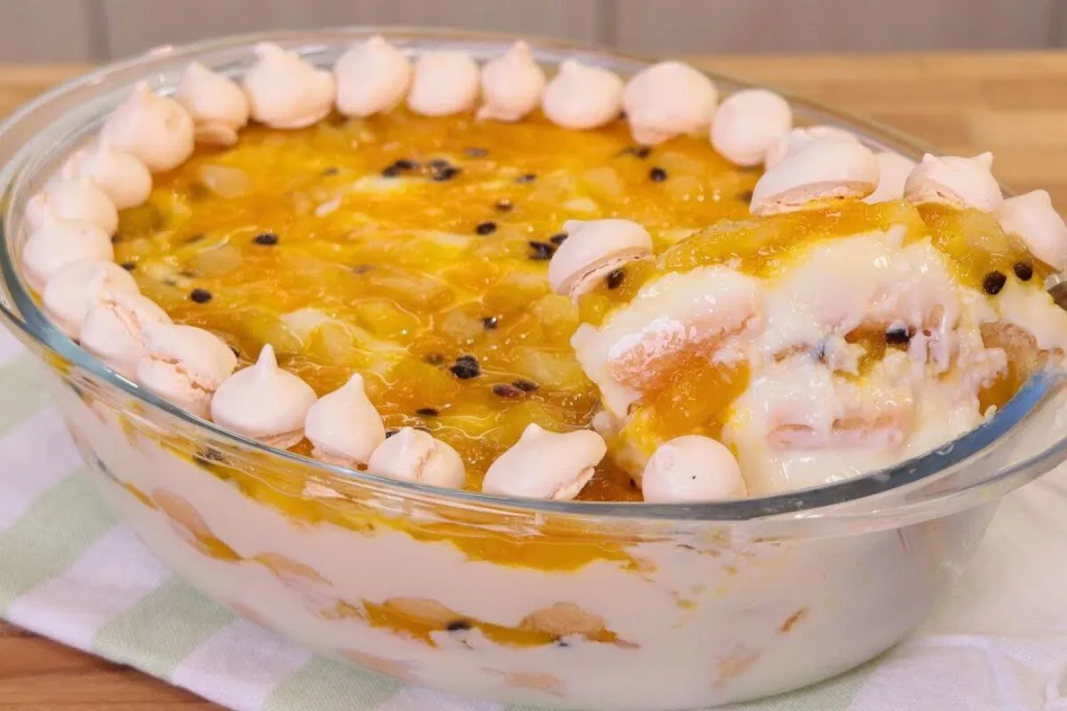 Pavê de frutas amarelas: a sobremesa refrescante e saborosa