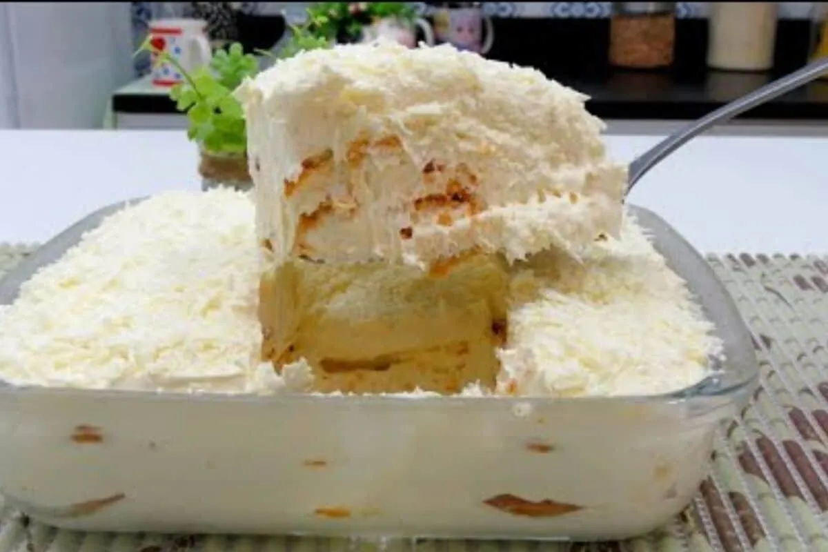 Pavê de leite ninho super cremoso e fácil de fazer para sobr