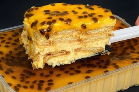Pavê de maracujá super cremoso e fácil de fazer, sobremesa i