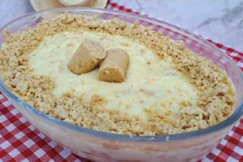 Pavê de paçoquinha super cremoso e com poucos ingredientes p