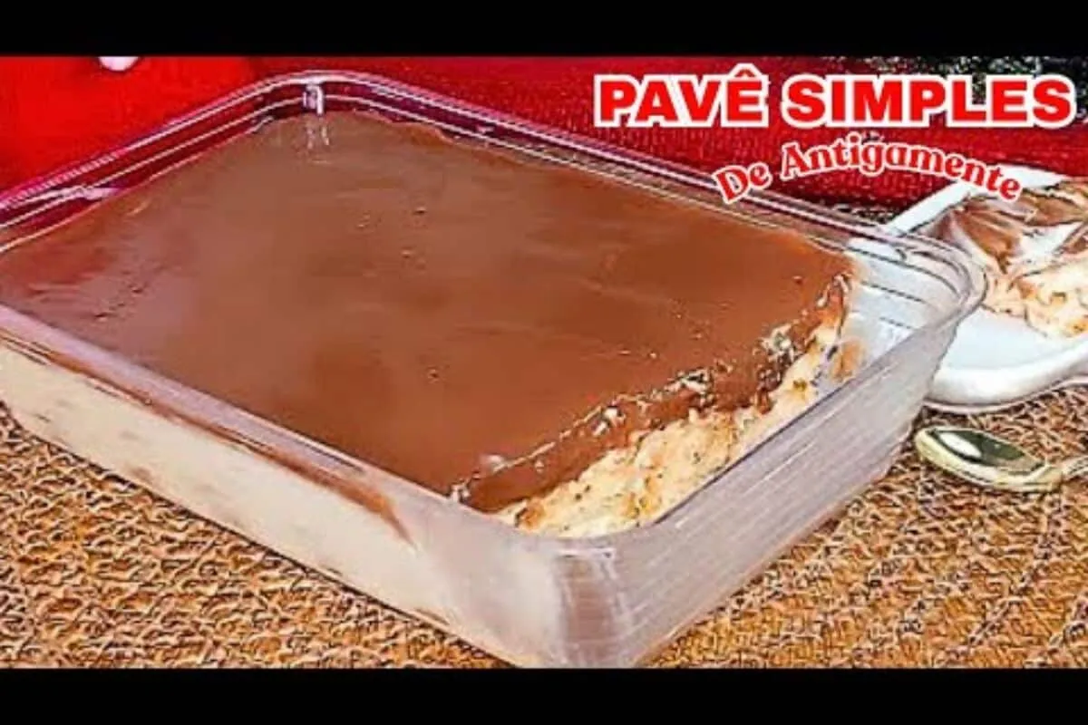 Pavê de vó delicioso e com um gostinho de antigamente, que s
