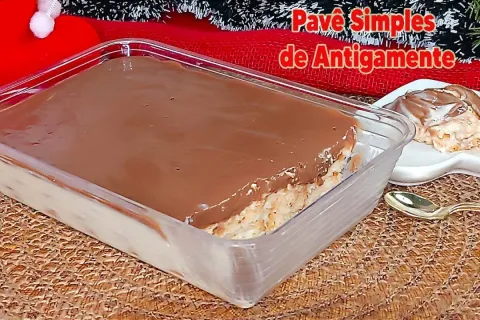 Pavê simples de bolacha de maisena: sobremesa irresistível d