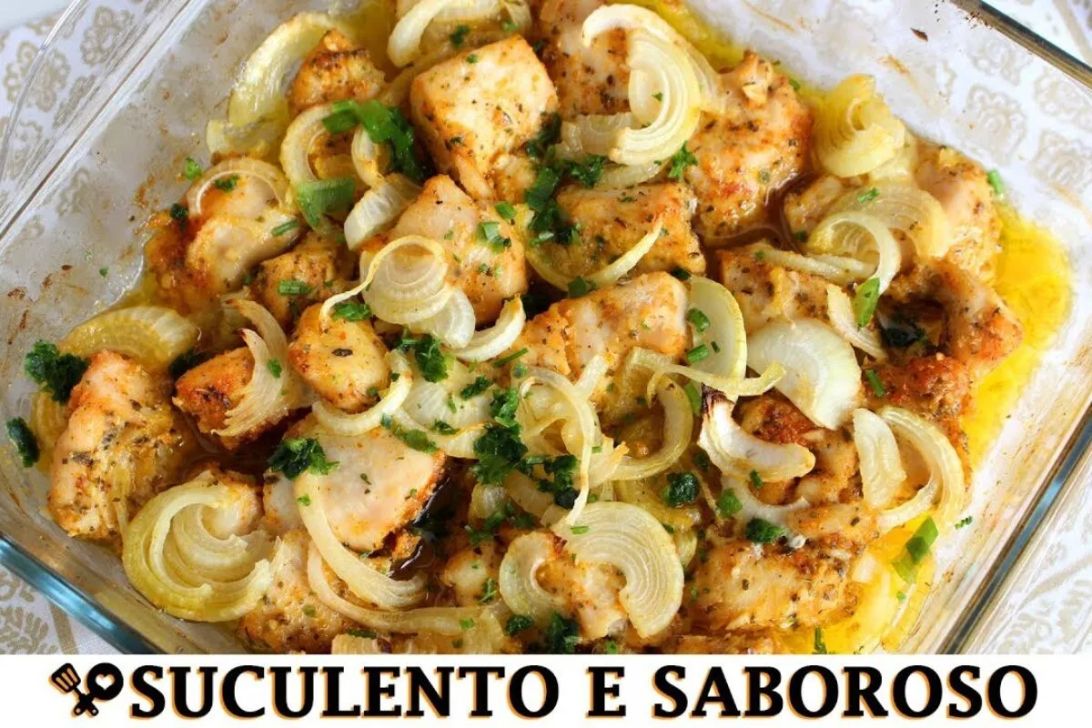 Peito de frango assado com manteiga e especiarias, para fica