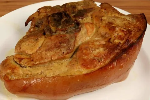 Pernil assado no forno muito suculento e saboroso