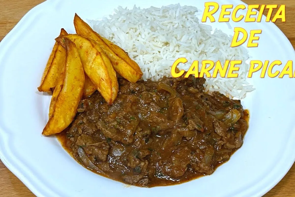 Picadinho de carne com molho suculento igual de restaurante para deixar seu almoço em família muito mais gostoso