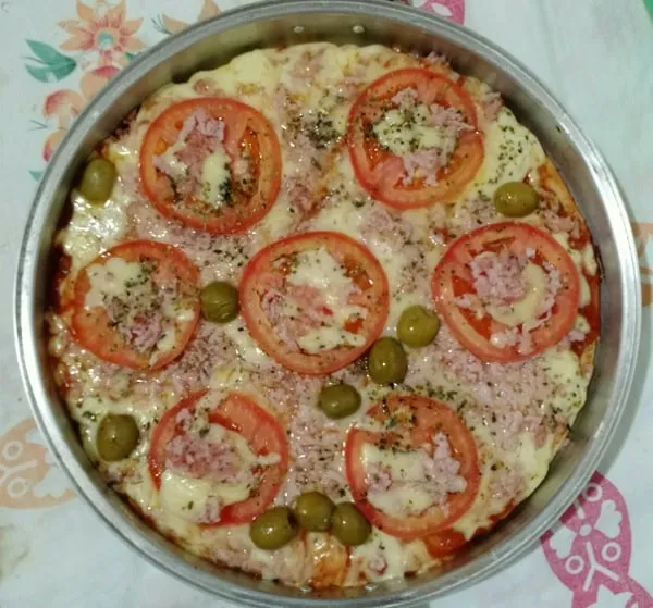 Pizza de Liquidificador Integral