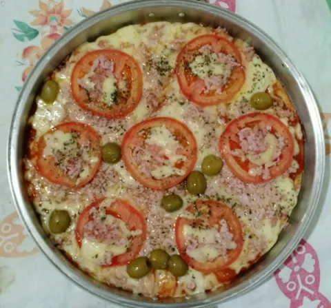 Pizza de Liquidificador Integral