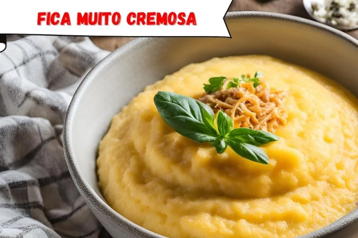 Polenta cremosa, aquela receita de vó que acompanha muito be