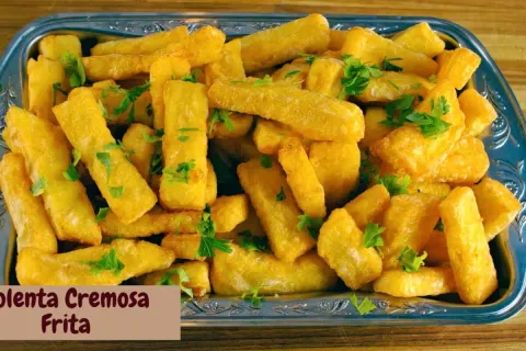 Polenta frita cremosa: aprendi o segredo fazer com uma cozin