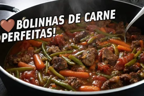 Polpeta rústica deliciosa e prática para servir no almoço da