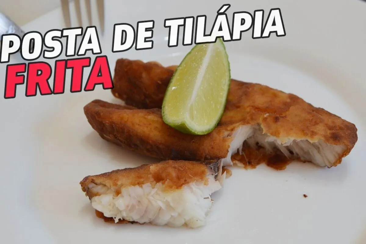Posta de tilápia frita bem sequinha e crocante, para você pr