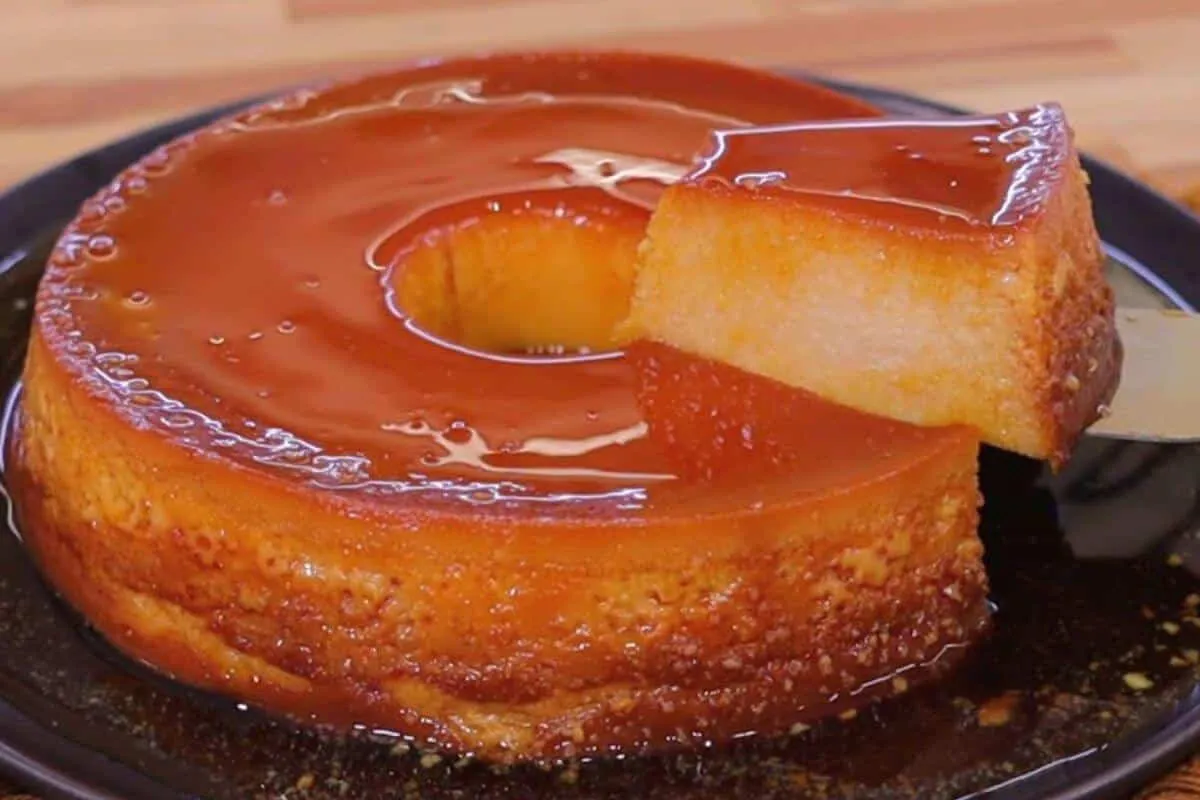 Pudim 4 leites sem liquidificador perfeito para sua sobremes