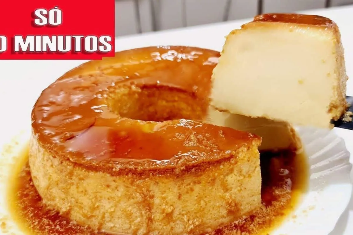 Pudim caseiro que fica pronto em apenas 10 minutos e vai ser