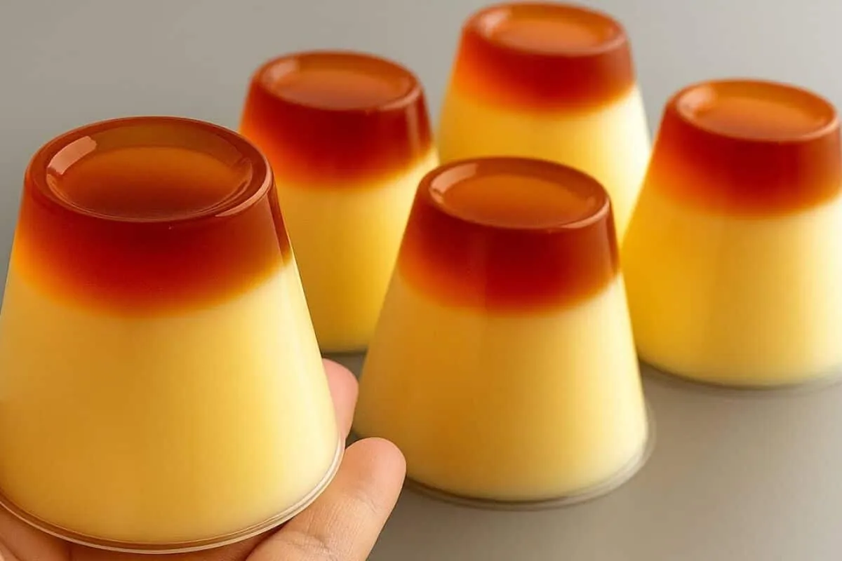 Pudim com 2 ingredientes rápido e prático que fica lisinho e