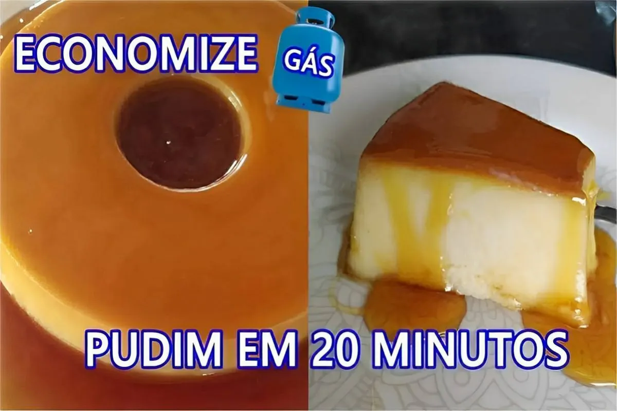 Pudim cremoso e delicioso com apenas 20 minutos de cozimento