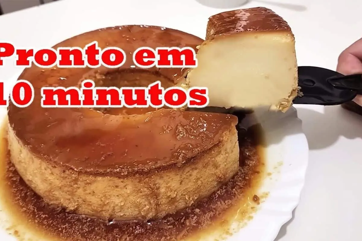 Pudim de 10 minutos, a sobremesa mais rápida do mundo, que f