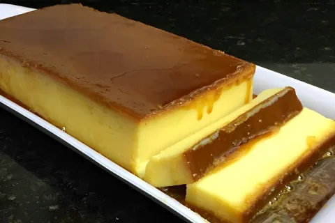 Pudim de baunilha prático e saboroso uma sobremesa deliciosa