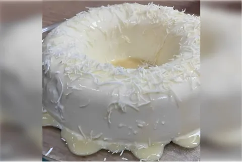 Pudim de coco de geladeira sem ovos muito fácil é só bater o