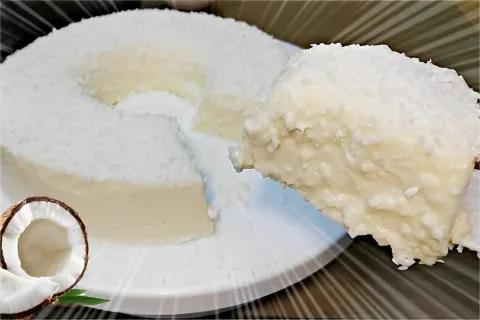 Pudim de coco delicioso sem gelatina uma sobremesa deliciosa