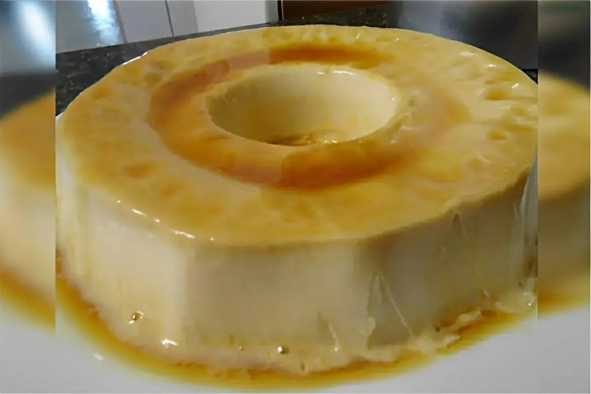 Pudim de geladeira sem ovos que não vai ao forno é só bater