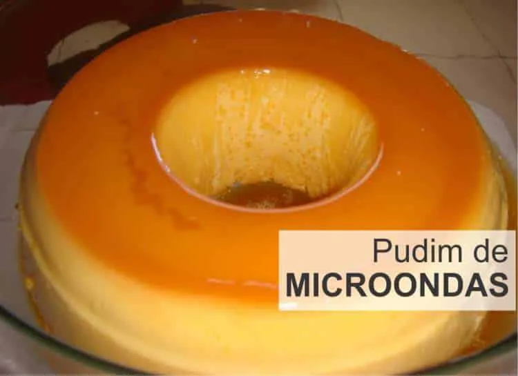 Pudim de leite condensado no microondas