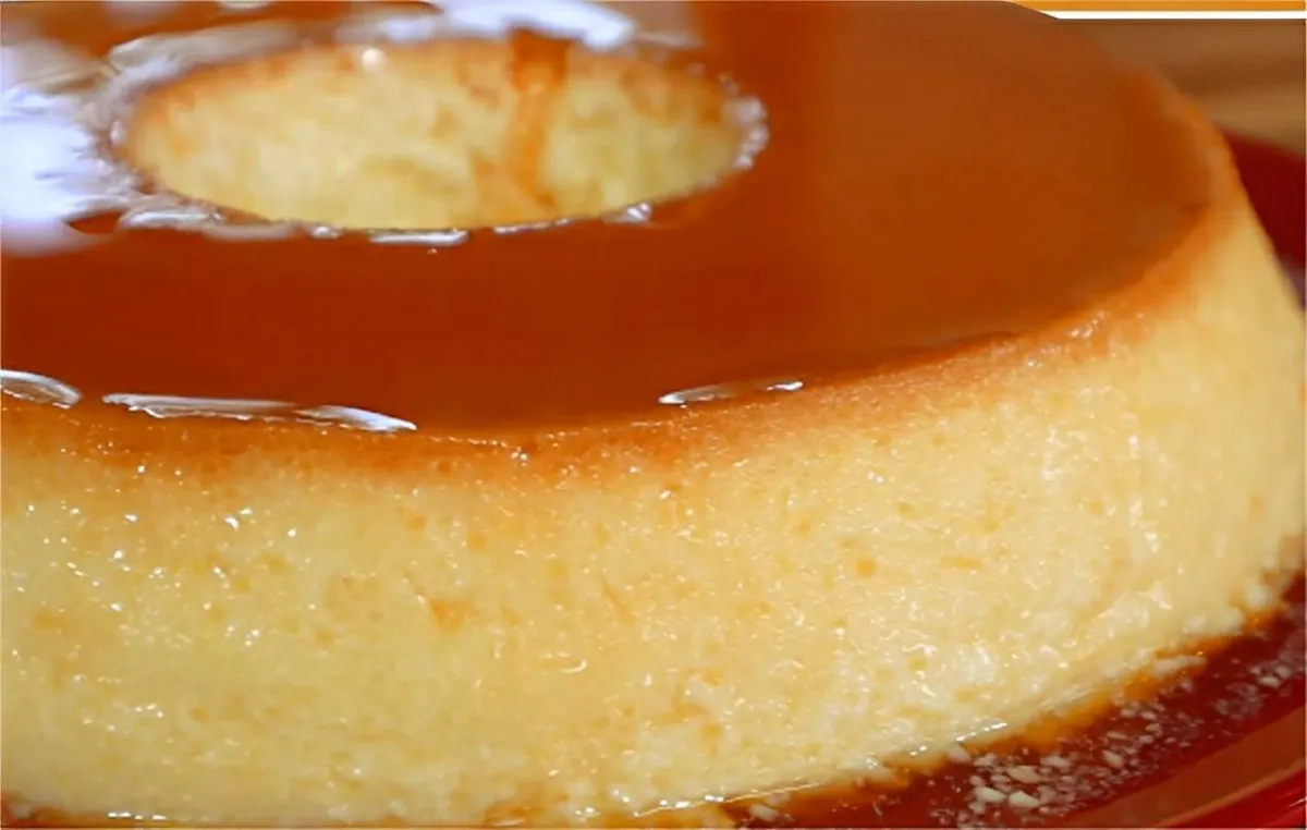 Pudim de leite condensado tradicional da vovó uma sobremesa