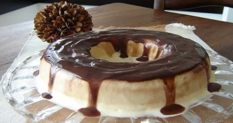 Pudim de Leite Ninho com Chocolate