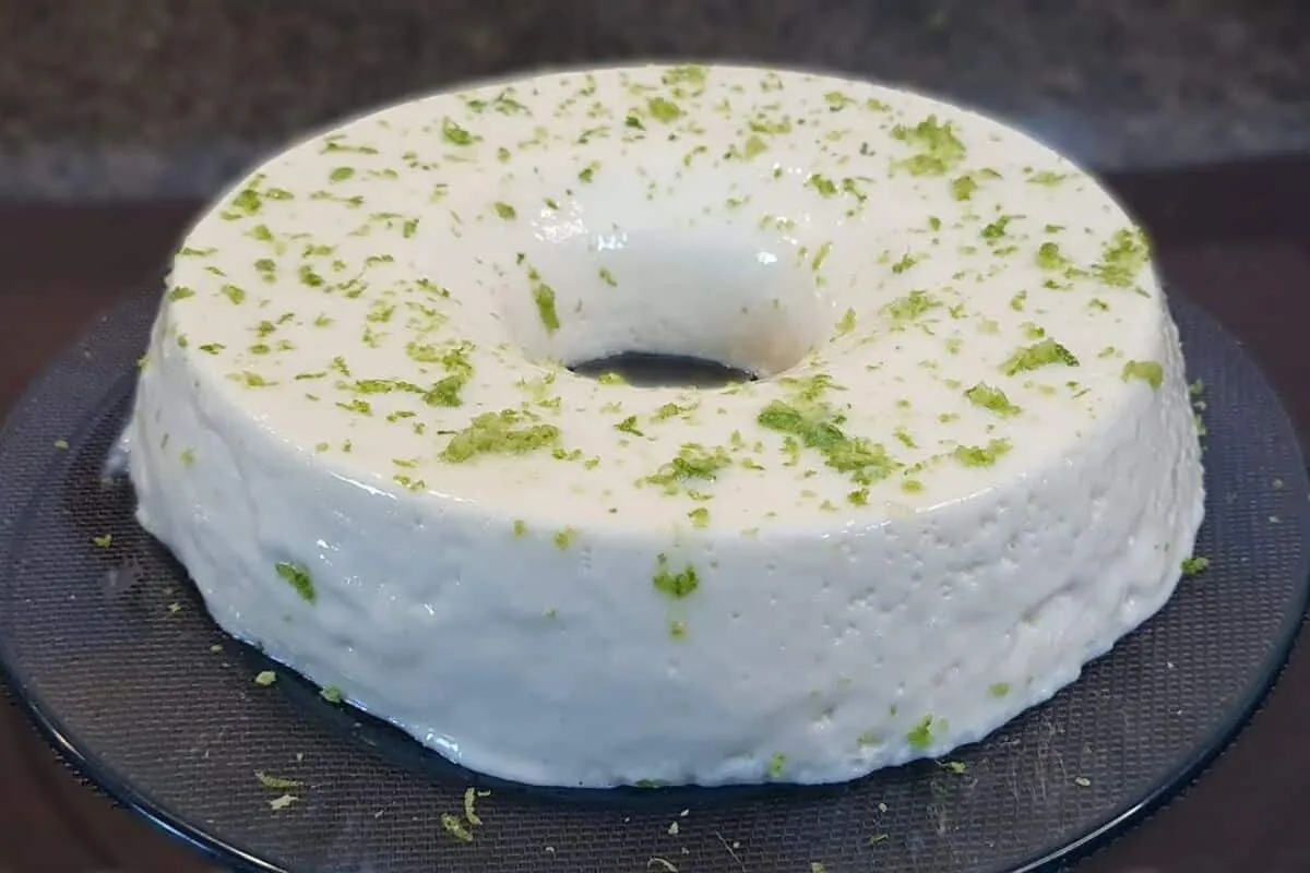 Pudim de limão sem forno que não vai ovo e nem maizena e fic