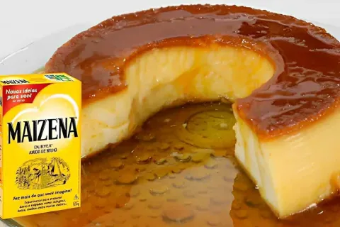 Pudim de maisena que não vai ao forno feito sem gelatina sim