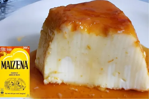 Pudim de maisena sem ovos e sem forno hoje em dia só faço as