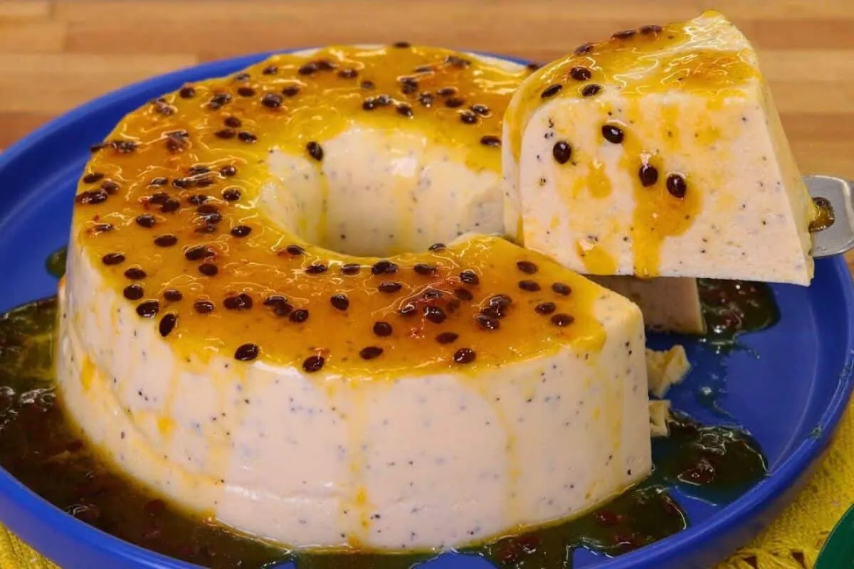 Pudim de maracujá cremoso que não vai ao forno fácil e rápid