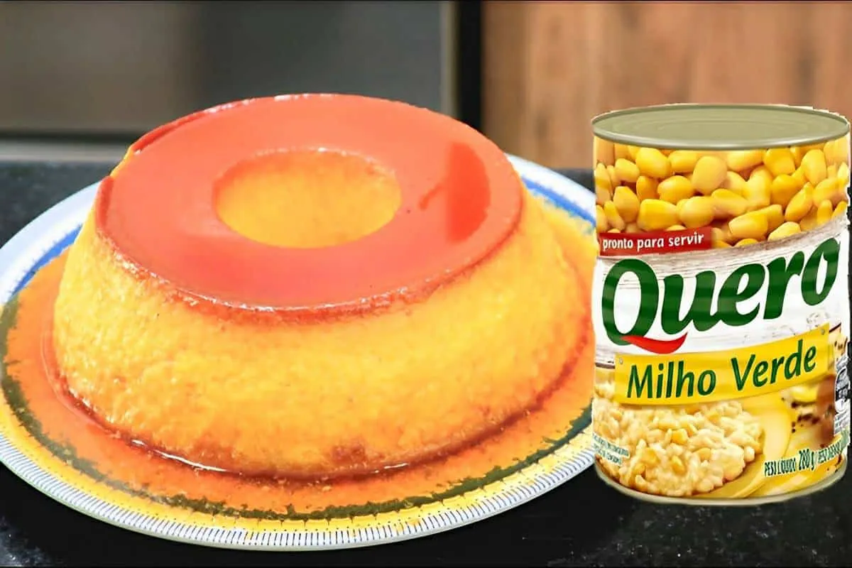 Pudim de milho de latinha com coco uma sobremesa fácil e del