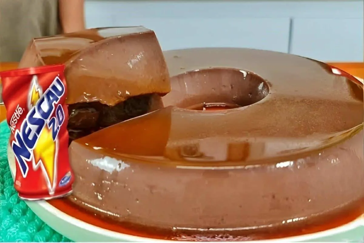 Pudim de Nescau de geladeira muito rápido prático e delicios