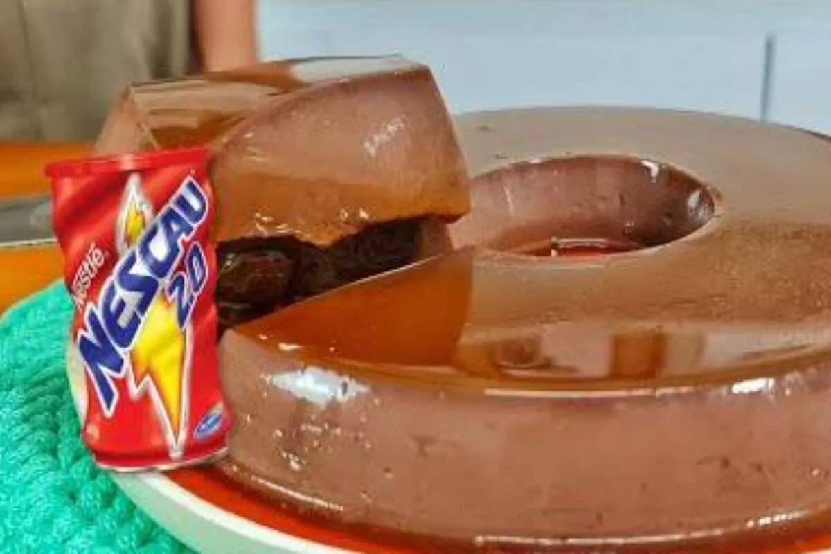 Pudim de nescau sem ovo e sem forno super cremoso e com gost