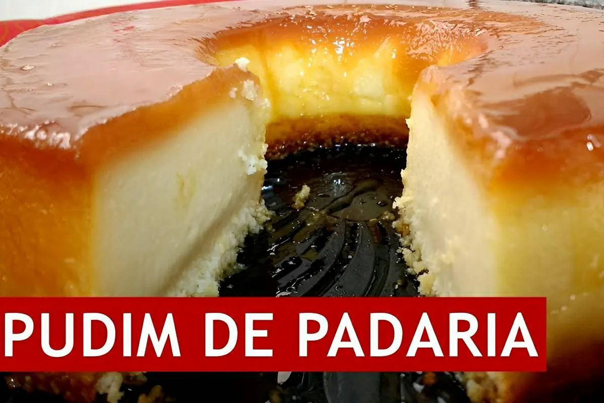 Pudim de padaria delicioso e consistente é só bater os ingre