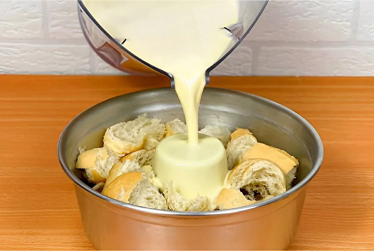 Pudim de pão igual vovó fazia delicioso consistente e perfei