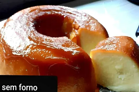 Pudim de pão sem forno delicioso fácil de fazer e fica pront
