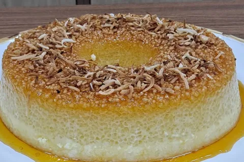 Pudim de tapioca sem mistério e muito fácil de fazer, ideal 