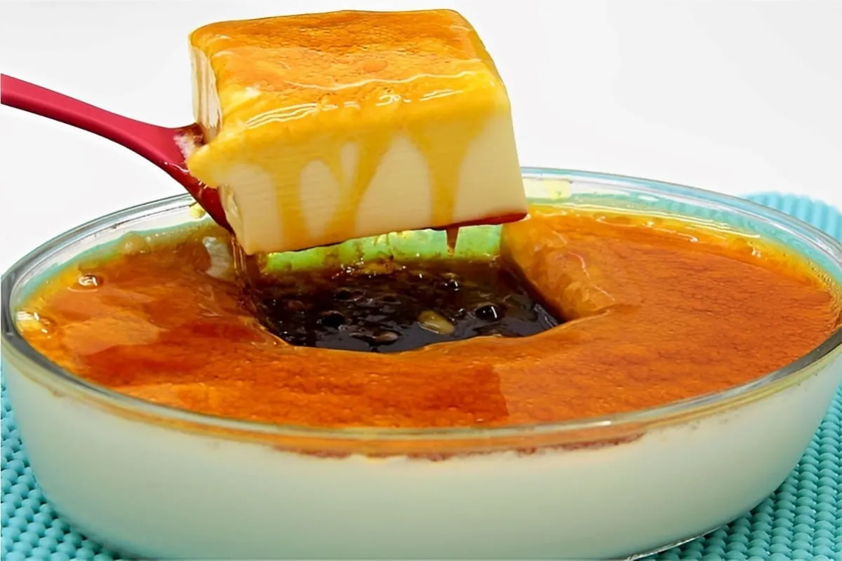 Pudim de travessa sem forno muito simples e prático de prepa