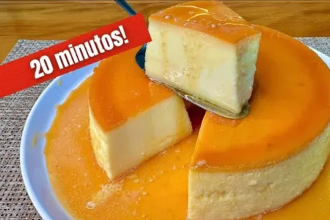 Pudim fácil e rápido: fica pronto em apenas 20 minutos e não