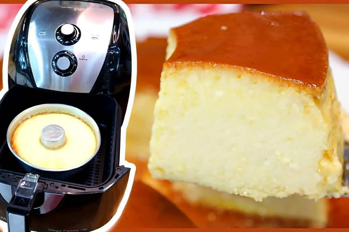 Pudim na AirFryer simples delicioso e fácil de fazer