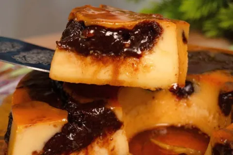 Pudim recheado super cremoso, diferente e surpreendente, que