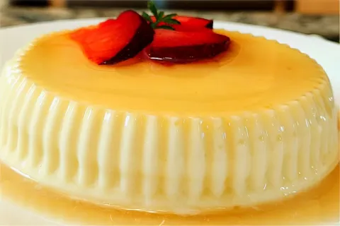 Pudim sem açúcar e que não vai ao forno para fazer rapidinho